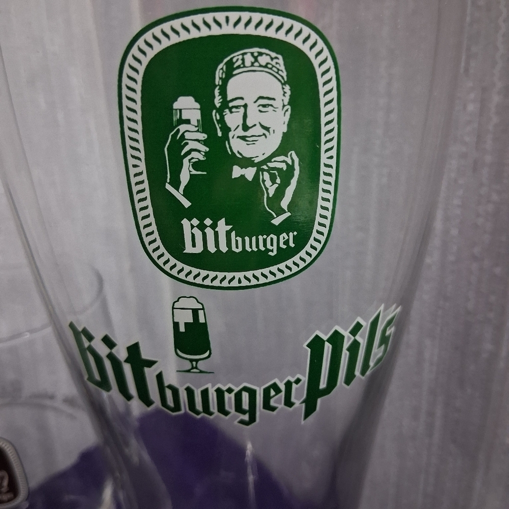 Vintage Bitburger Pils Bierstiefel Beer Boot Barware Glasses - Picture 3 of 16